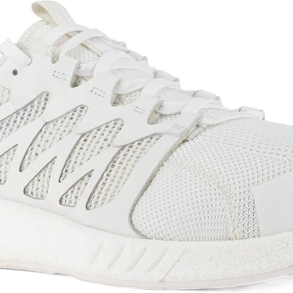 Women's Construction Work Shoe White Safety Flexweave Athletic Military Trainer - Picture 1 of 5